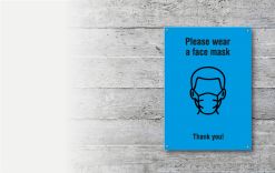 Outdoor sign - wear mask gallery image