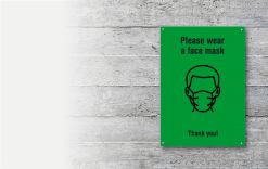 Outdoor sign - wear mask gallery image