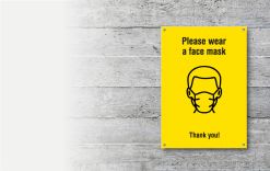 Outdoor sign - wear mask gallery image