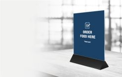 Menu Card Holder - Order Food Here gallery image