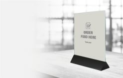 Menu Card Holder - Order Food Here gallery image