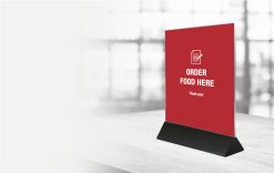Menu Card Holder - Order Food Here gallery image