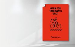 Easy peel poster - Takeaway Bike gallery image