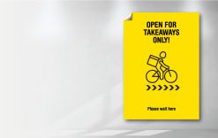 Easy peel poster - Takeaway Bike gallery image