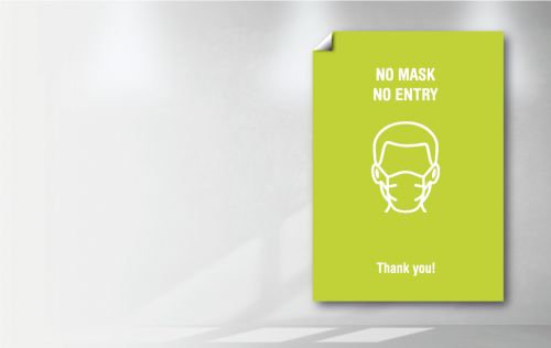 Poster - No Entry without Mask
