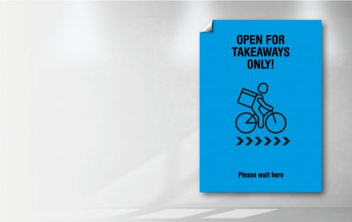 Easy peel poster - Takeaway Bike