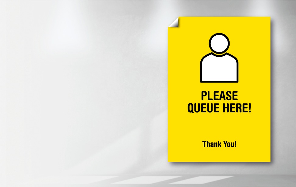 Please Queue Here