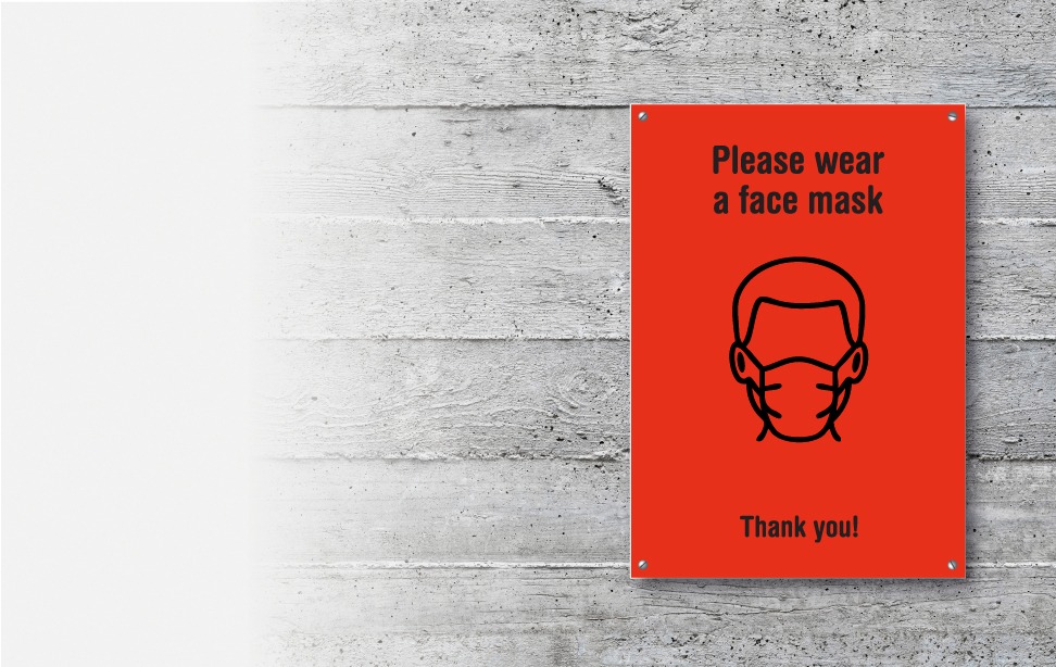 Outdoor sign - wear mask