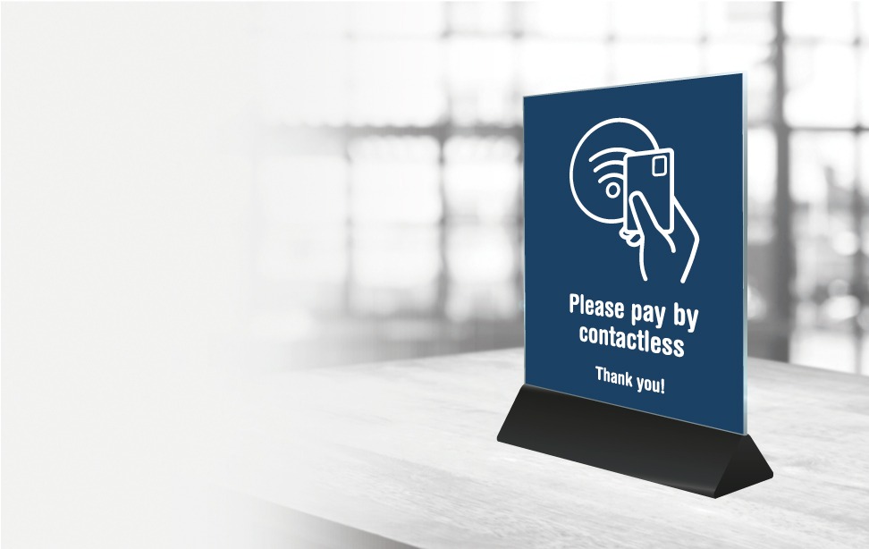 Menu Card holder - Contactless