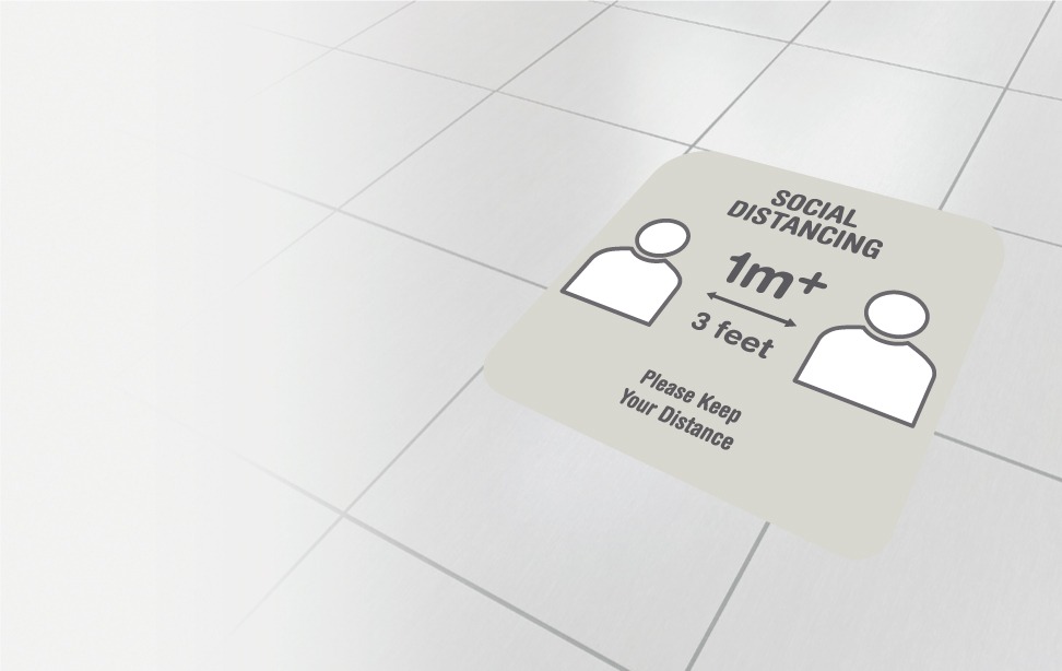 1 metre social distancing