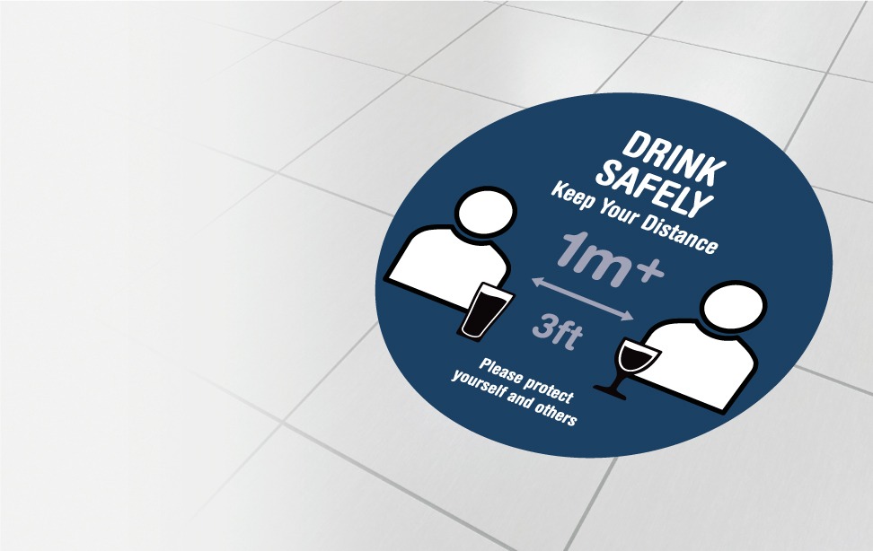 Drink safely - 1 metre
