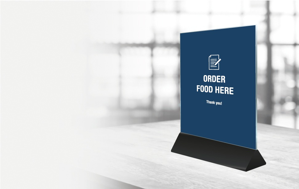 Menu Card Holder - Order Food Here