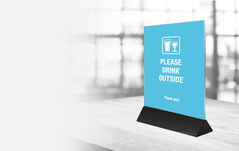 Menu Card holder - Drink Outside